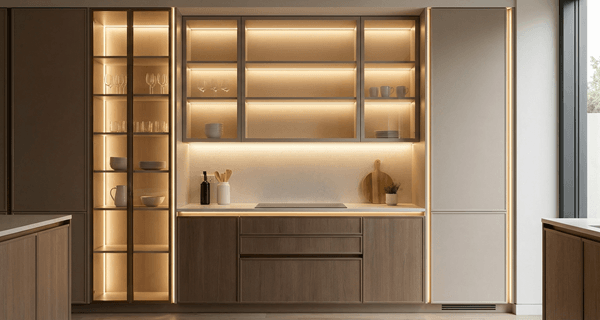Furniture cabinet integrated LED lighting module