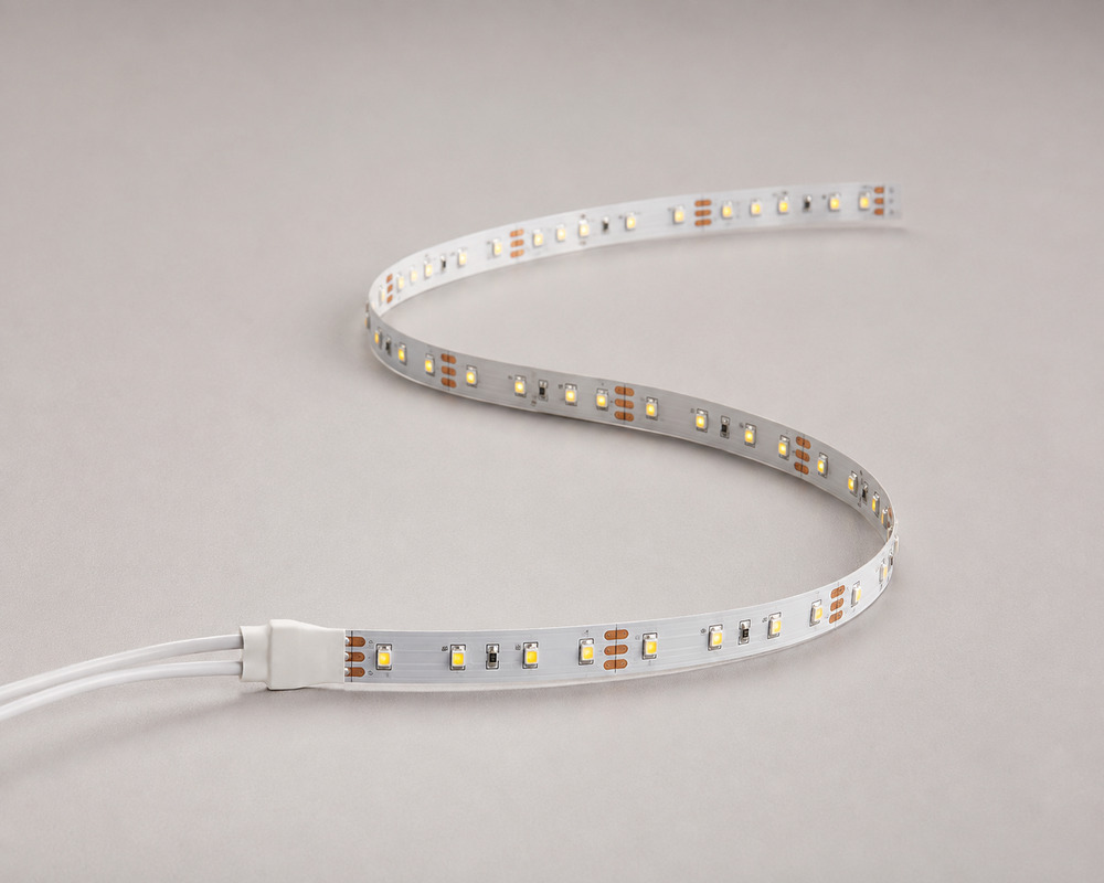 Custom LED strip lights arranged for product integration